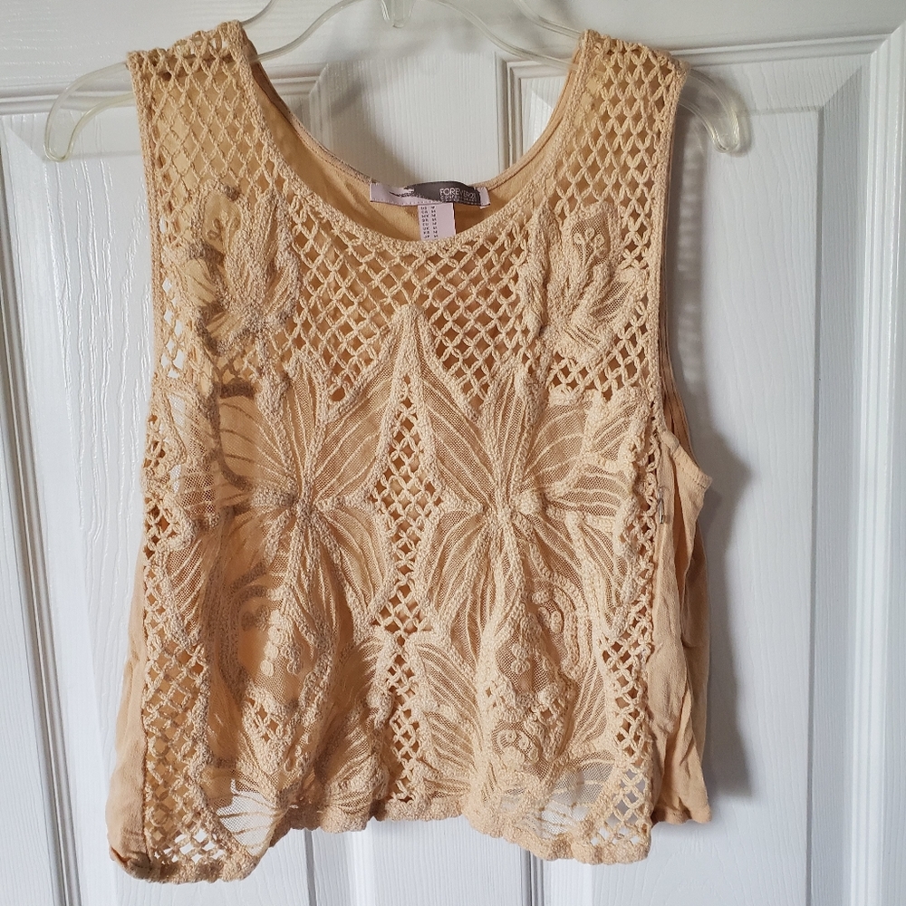 Sheer crop top